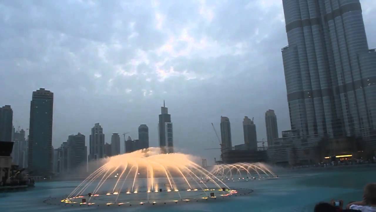 Dubai Fountain " The Prayer " by Celine Dion & Andrea Bocelli YouTube