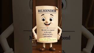 What is rejoinder? #supremecourt #indialaw #justice #lawyer #lawupdates