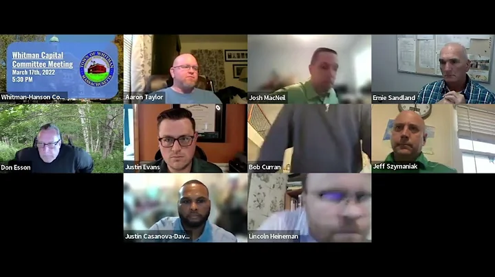 Whitman Capital Committee Meeting. March 17, 2022