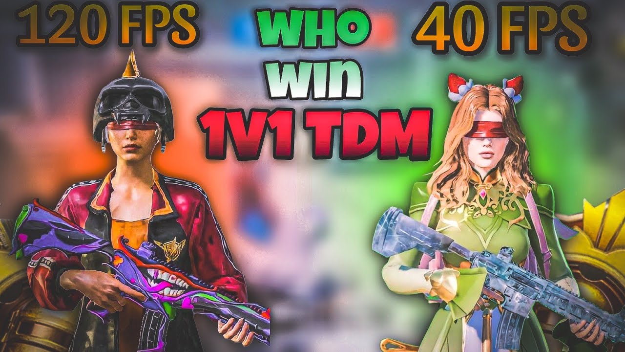 ME VS BRO 💪 120 FPS VS 40 FPS 1v1 TDM Fight Who Win? || AMIT IS LIVE ...