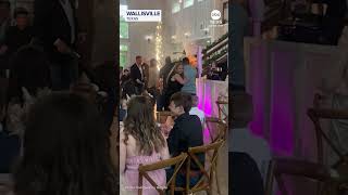 Newlyweds’ first dance gets too hot as sparklers ignite decorations