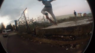 Clean Back 180 Off the Ledge! - Chris Cameron