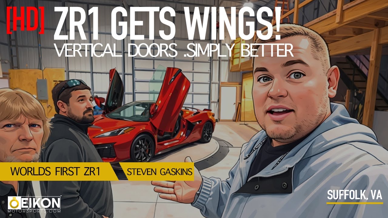 C8 ZR1 Corvette V2 Vertical Door Installation | World's First ZR1