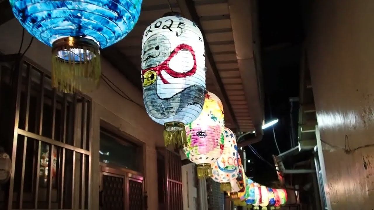 台南三郊鎮港海安宮 2026丙午年海安燈會(2026 Hai'an Lantern Festival)-民權路三段143巷彩繪燈籠景色 2026-02-08