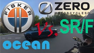 Fisker OCEAN vs. Zero SR/F Drag Race 0-100 km/h; 50-100 km/h