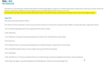 TMS Training days 2019