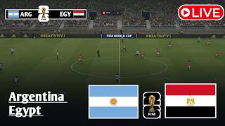 LIVE: Argentina vs Egypt | World Cup 2026 Simulation | Video Game Simulation screenshot 2