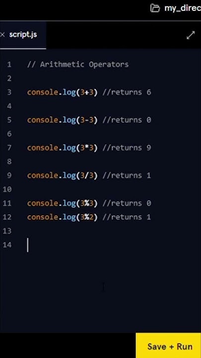 Programming Basics: JavaScript Arithmetic Operations Tutorial for ...