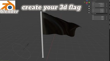 create your 3d waving flag on blender in no time