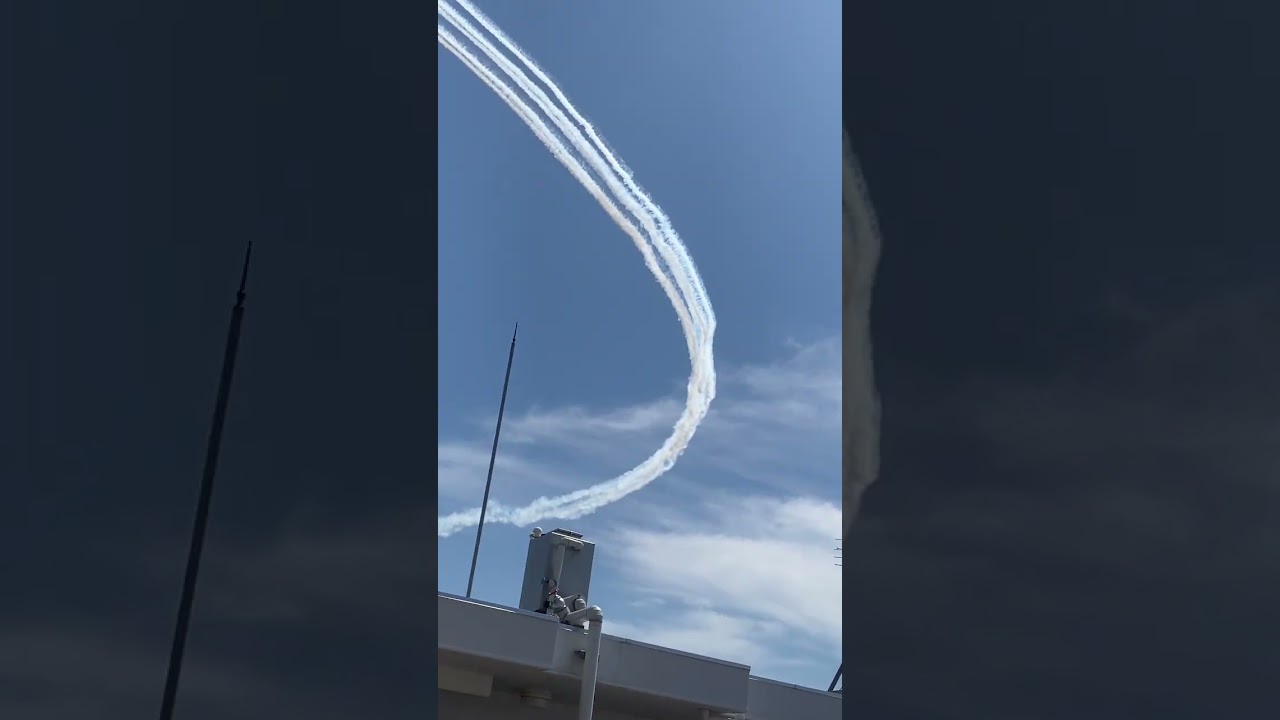 ブルーインパルス　熊本地震復興10年　飛来！！