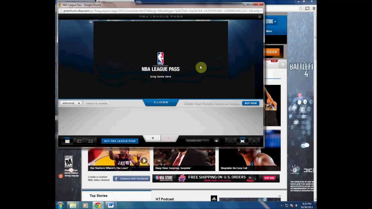 How to get around blackout rule on NBA League Pass