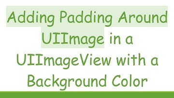 Adding Padding Around UIImage in a UIImageView with a Background Color