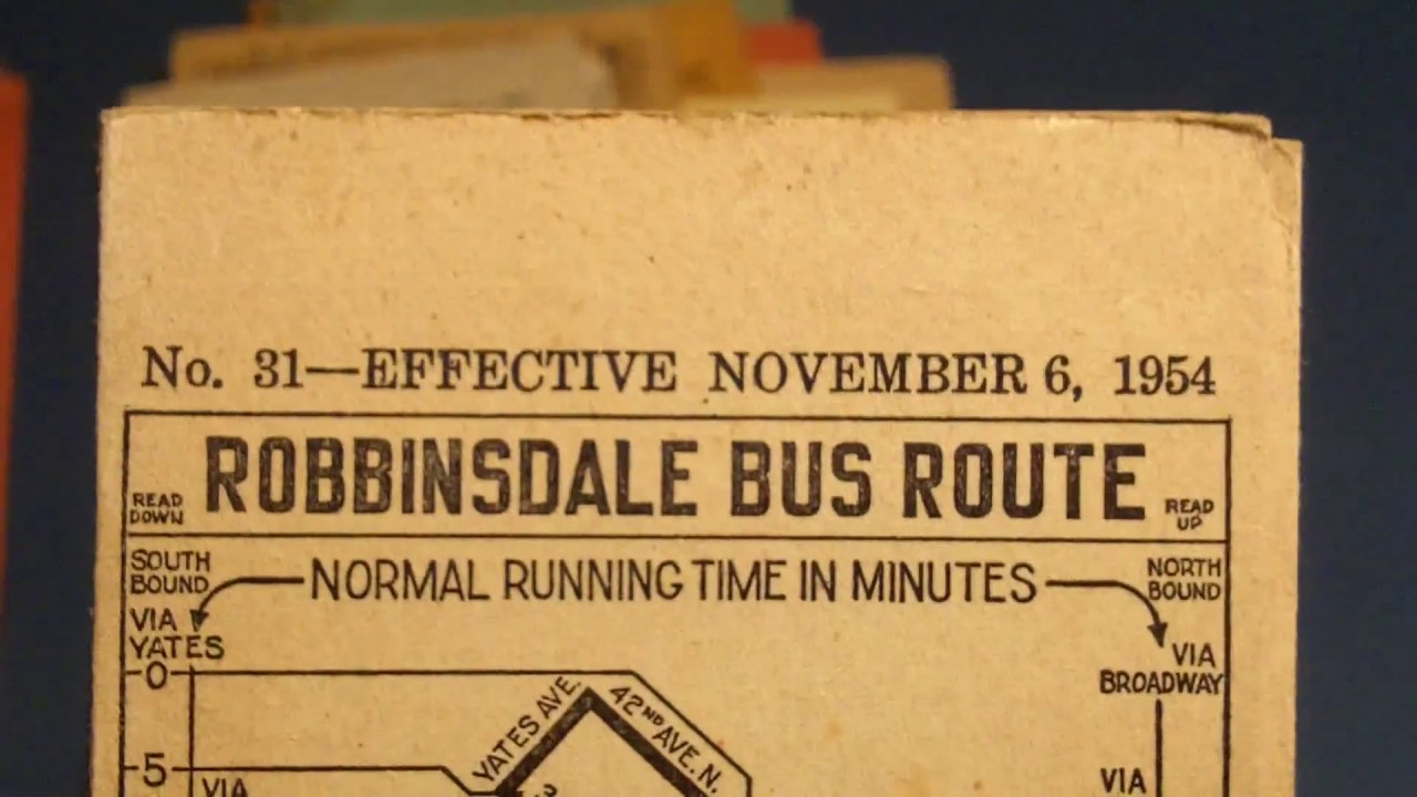 bus schedules el paso tx Very old Twin City Rapid Transit Company bus schedules early 1950's.