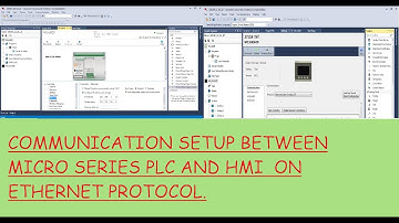 COMMUNICATION SETUP BETWEEN MICRO PLC & HMI ON ETHERNET PROTOCOL | CREATING LOCAL AND GLOBAL TAGS.