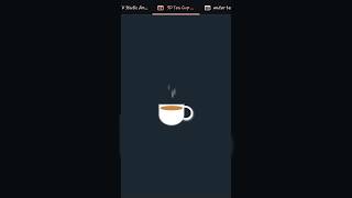 Tea cup vapour animation #programming #developer #designers #shorts #shortvideo #animation #css