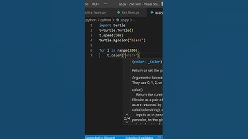 Display spiral circle using python. #programmer #programming #python