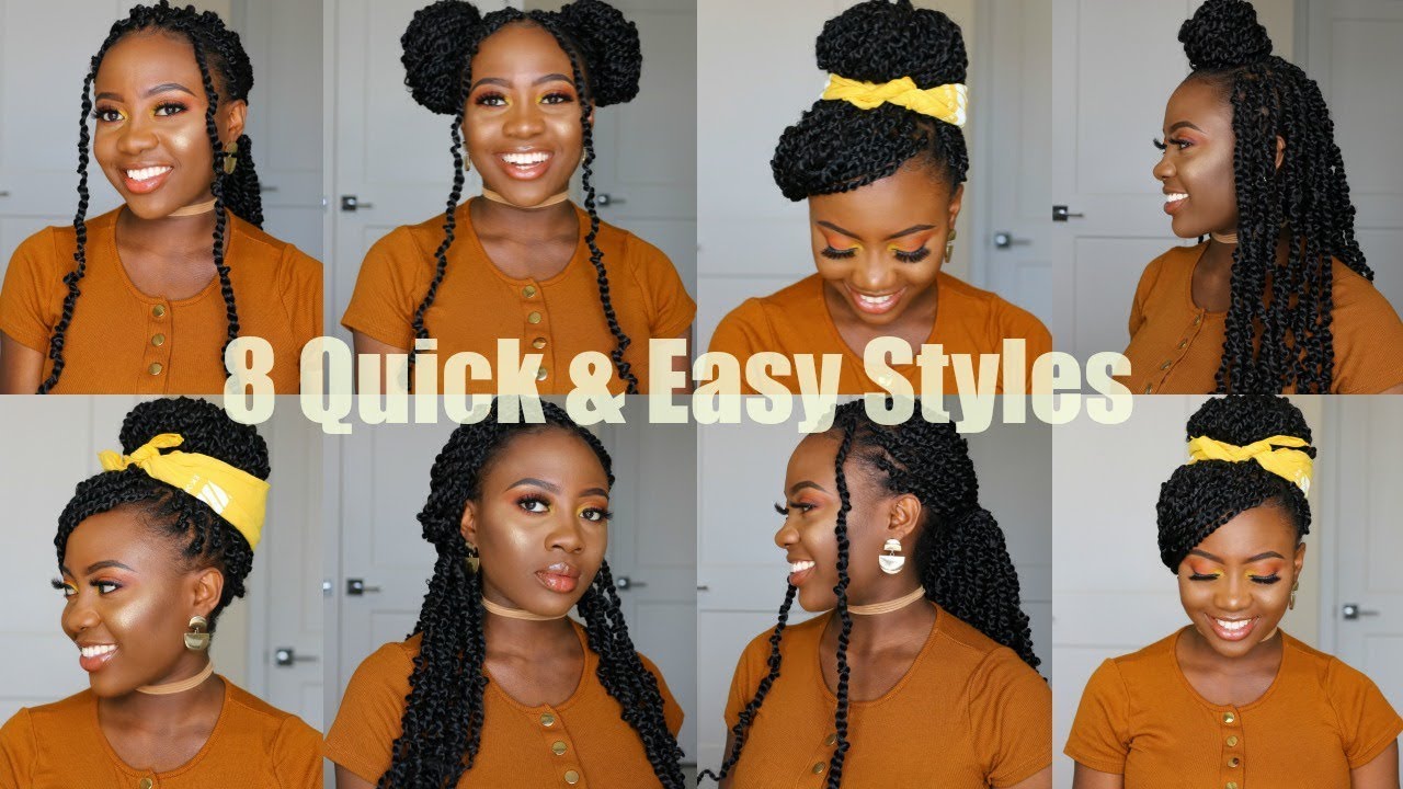 HOW TO STYLE PASSION TWIST | 8 Quick & Easy Passion Twist Hairstyles | NO  CORNROWS - thptnganamst.edu.vn