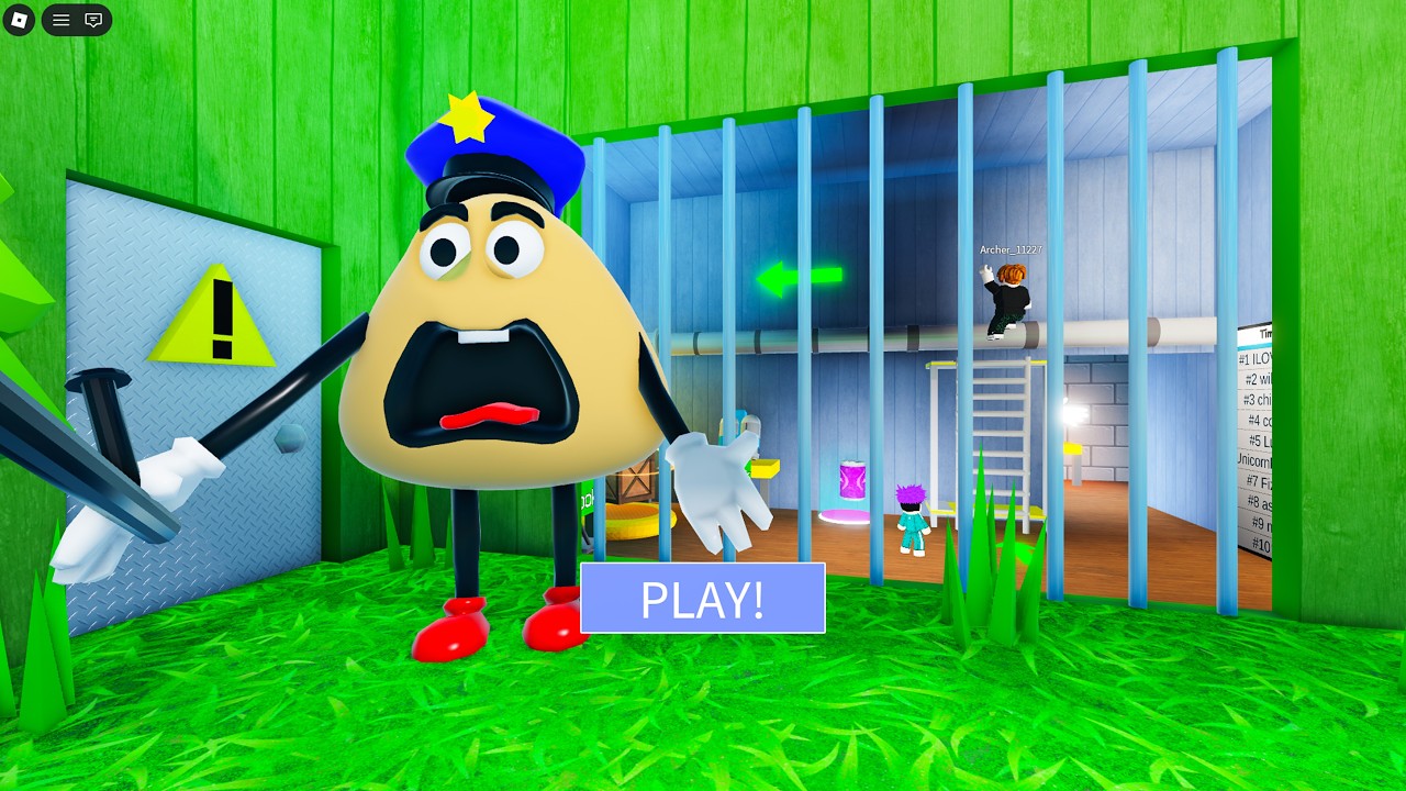 PO POLICE PRISON RUN ESCAPE! Obby Gameplay Walkthrough No Death 4K