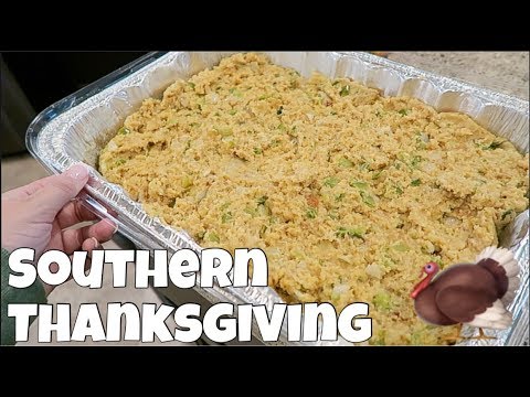 Southern Thanksgiving Cooking with my Momma | Asparagus & Sweet Potato Casseroles,Cornbread Dressing