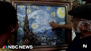 Art Exhibit Allows The Blind And Visually Impaired To Experience Iconic Paintings
