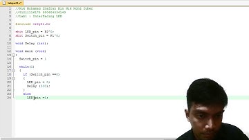 Lab 1 Part 1 : Interfacing LED with switch