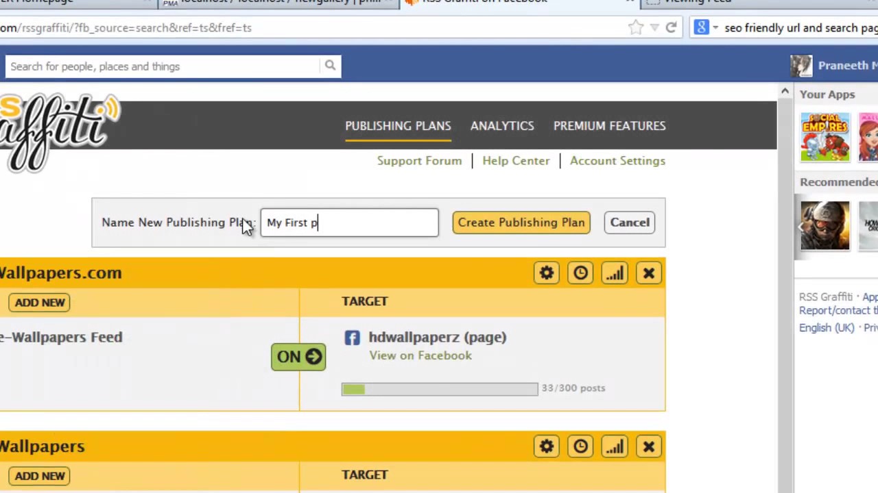 How to publish rss feed to Facebook - YouTube