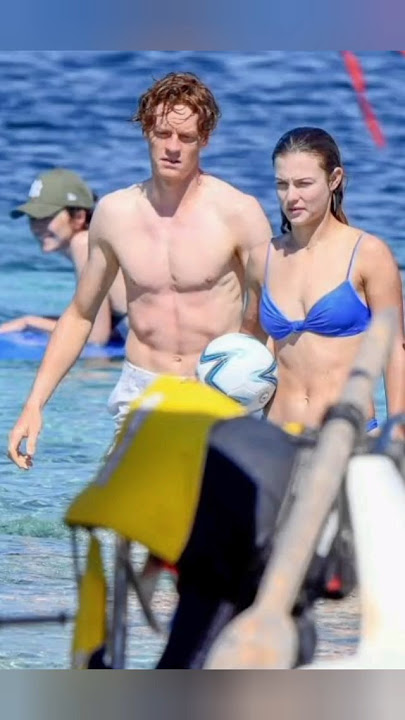 Jannik Sinner with his sexy girlfriend Anna Kalinskaya #jannik #annakalinskaya