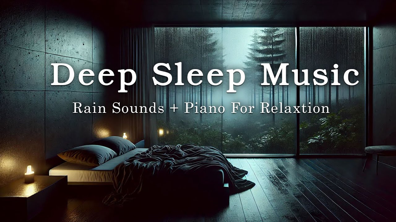 FALL INTO SLEEP INSTANTLY - Relaxing Piano Music & Rain Sounds for ...
