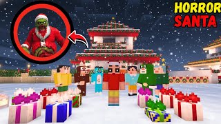 SHINCHAN Found Horror SANTA In Minecraft 😱😨 screenshot 5