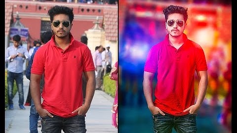 Photoshop Tutorials : Blur Background Effects | Mixing Color Grading