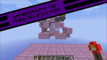 1.9 Item Elevator (Ep. 5 Redstone Showcase)
