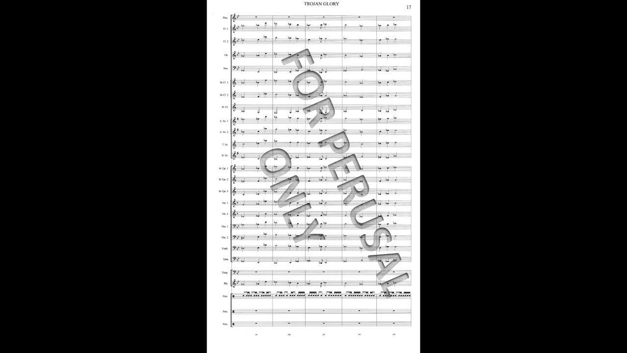 Trojan Glory for Concert Band by Brian S  Story brianscottstorymusic com