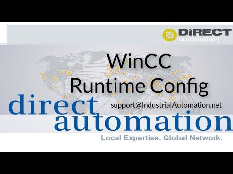 WinCC Runtime Configuration- Training Direct Automation