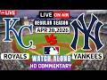 Kansas City Royals vs New York Yankees Live -MLB Game Score Radio ball by ball watch along with |