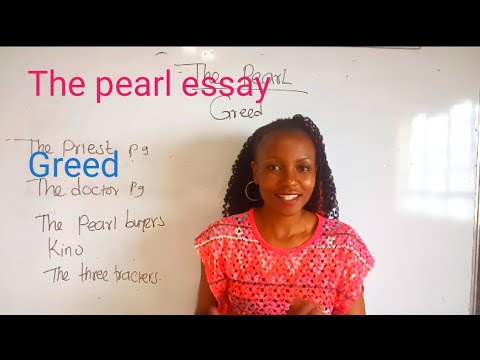 the pearl essay about greed