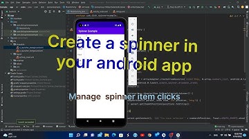 Create a spinner in your Android app - Android Studio tutorial*