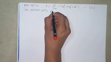 A particle in three dimensional infinitely deep potential well