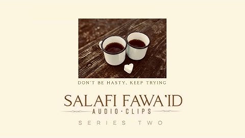 Dont Be Hasty, Keep Trying | Umar Quinn