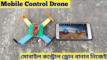 How to Make a Mobile Control Mini Drone at Home - DIY Smartphone Control Drone