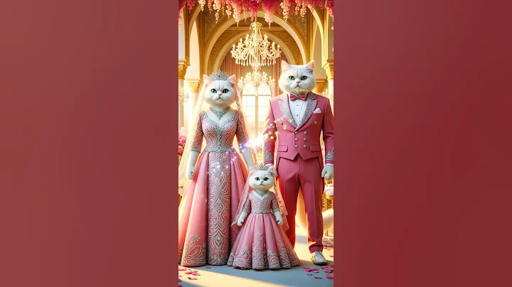 Video 11093111: white persian cat family