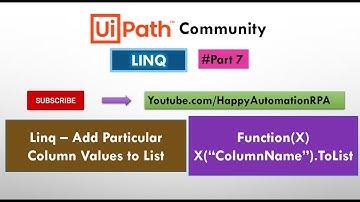 #7 Linq - Adding Column Values to List Variable