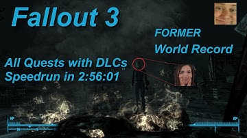 (Former World Record) Fallout 3 All Quests with DLCs speedrun in 2:56:01 IGT (PB)