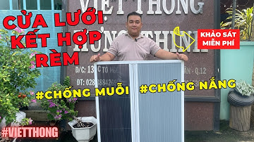 Cửa Lưới Chống Muỗi Kết Hợp Rèm Tổ Ong #cualuoichongmuoi #remtoong  #vietthong