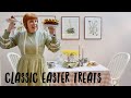 Classic british  german easter treats simnel cake  plaited loaf