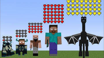All of your minecraft bosses and herobrine and dragon question in 11:00 minutes in minecraft