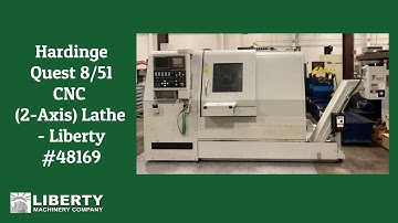 Hardinge Quest 8/51 CNC (2-Axis) Lathe w/Tailstock and Live Tooling - Liberty #48169