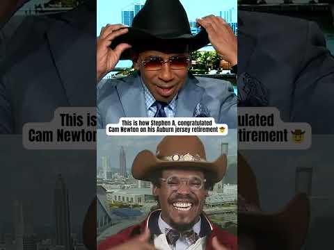 How Stephen A. congratulated Cam Newton 😂