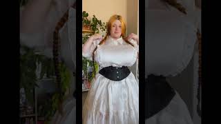 The dress doesn’t fit but it’s still very cute