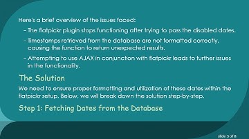 How to Disable Specific Dates on a Datepicker Using a JSON List from Your Database