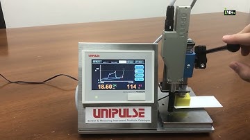 UNIPULSE | Force measurement demo #1. OK/NOK judgement by load cell